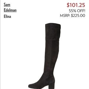 OTK sam Edelman black suede boots